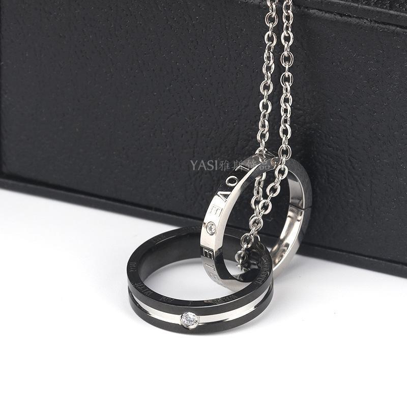 Dây chuyền đôi nhẫn LOVE