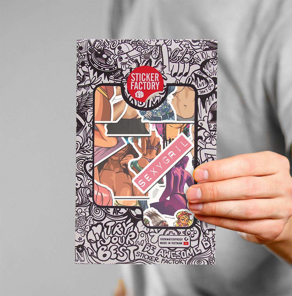 [HCM]Sexy Girl - Set 30 sticker hình dán
