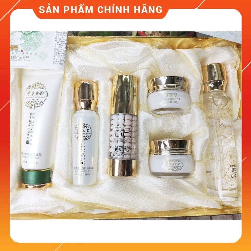 Tơ tằm trắng da cao cấpbộ mỹ phẩm hoàng cung