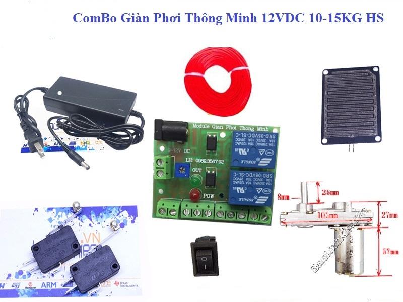 COMBO GIÀN PHƠI THÔNG MINH 12VDC 10-15KG