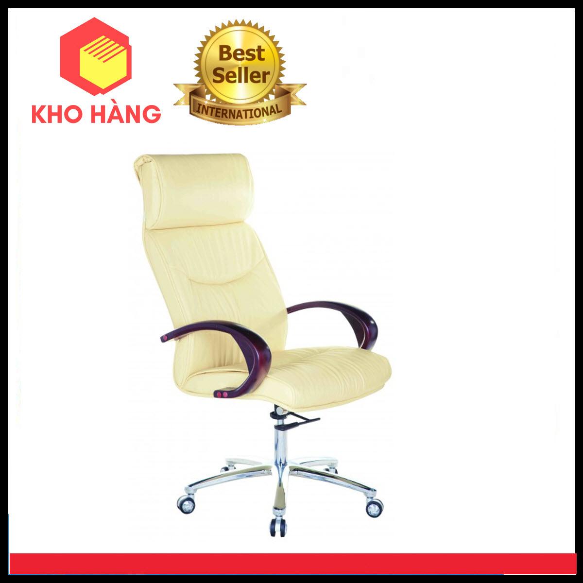 Ghế Dành Cho Văn Phòng Cao Cấp, Tay Gỗ Chân Nhôm, Mâm 2 Cần KHCM63713