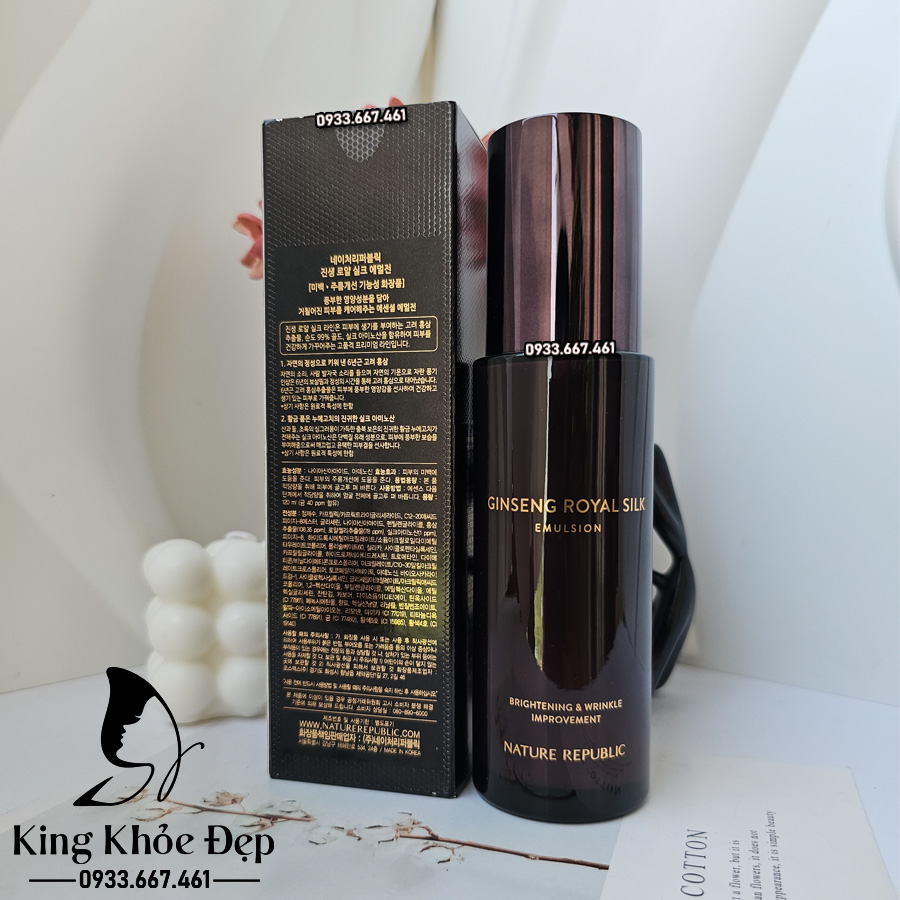 [HCM]Sữa Dưỡng Nature Republic Ginseng Royal Silk Emulsion