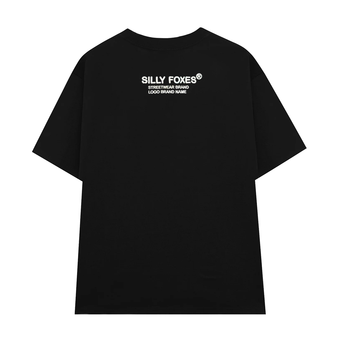 Áo Thun Iconic Logo Silly Foxes Đen In Nổi - SLF0015