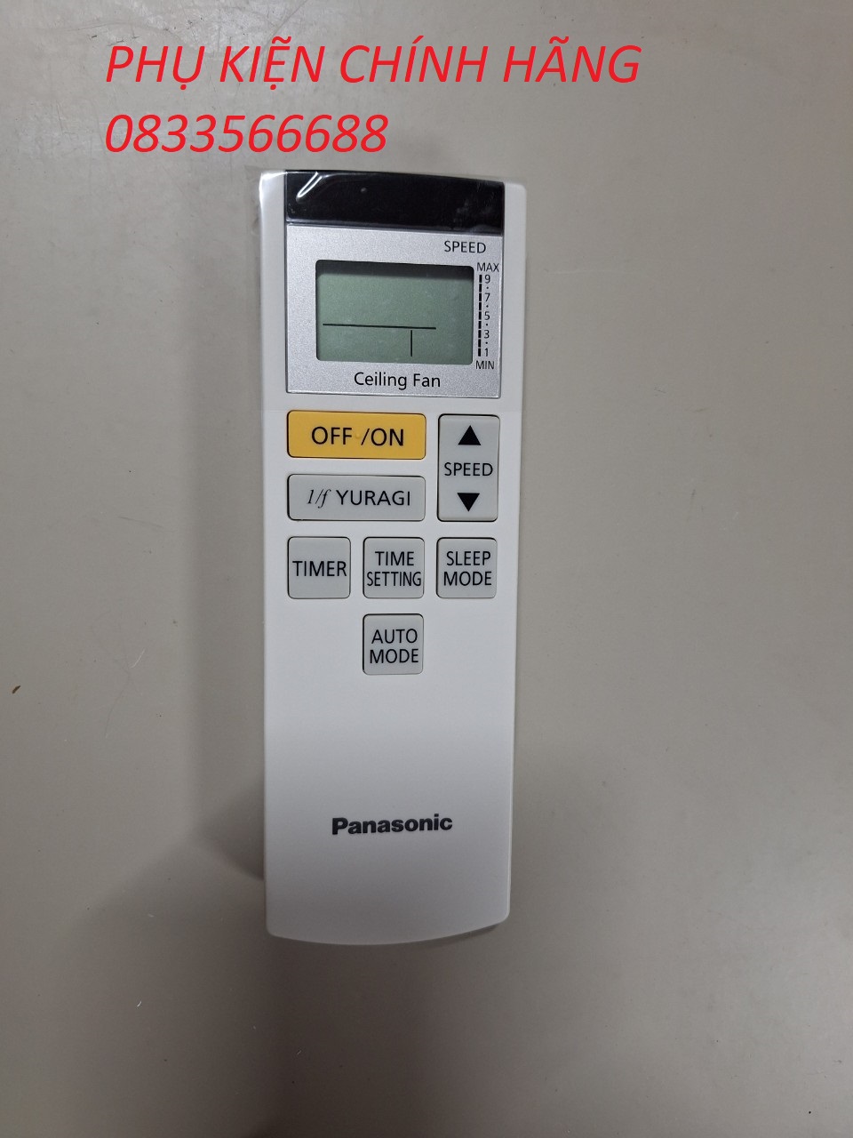 Chính hãng - điều khiển quạt trần 5 cánh panasonic f-60tan