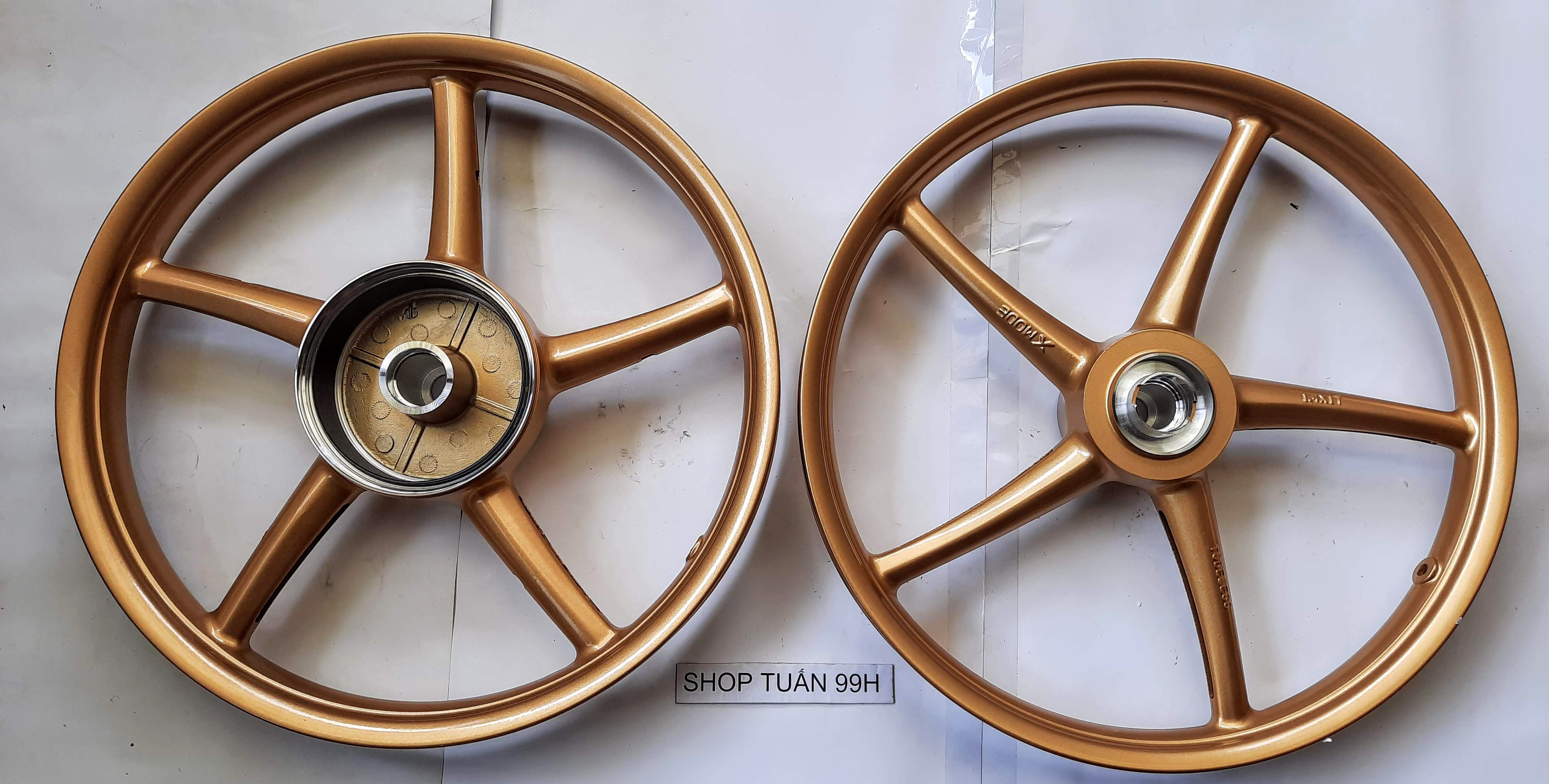 Mâm 5 cây Xmode - King Road full bạc đạn ống chỉ kiểu như RCB dành cho Sirius, Jupiter, Exiter 2010 bản 1.4 và 1.6