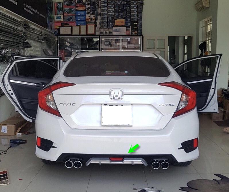 [Hỗ trợ lắp đặt tại Hà Nội] Líp chia pô thể thao Honda Civic 2017-2021