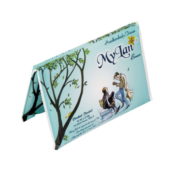 [Hoàn Tiền 10%] khăn giấy ví đôi bỏ túi My Lan