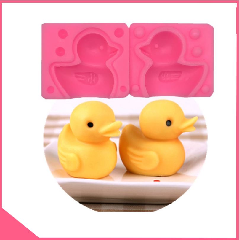 Khuôn silicon 4d 🐣hàng loại 1🐣 làm bánh rau câu hình vịt con