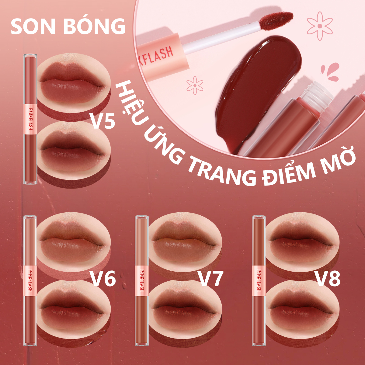 Son Bóng Pinkflash Hai Đầu Duo PF-L13 2.8g