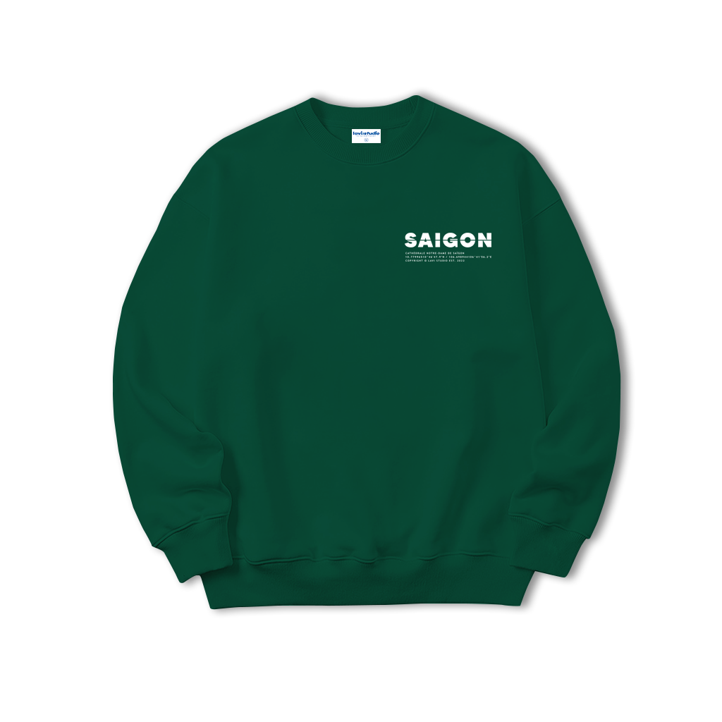 Áo sweater LAVI - SAIGON nỉ chân cua