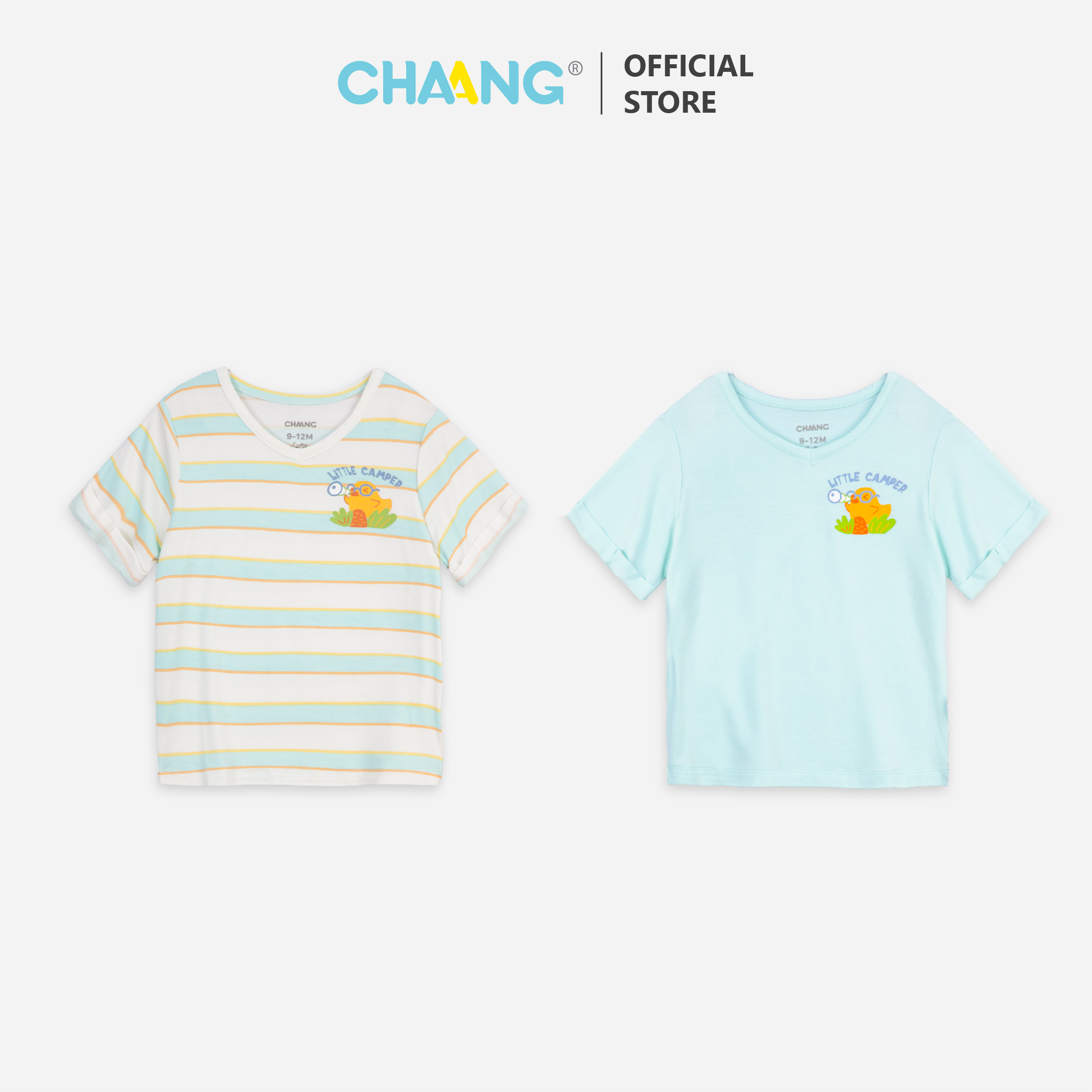 [CHAANG] Áo cộc cổ tim bé trai Spring Chaang