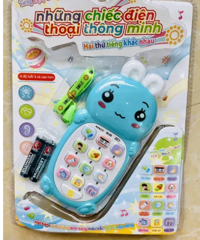 Đồ chơi điện thoại di động hình thỏ phát nhạc cho bé