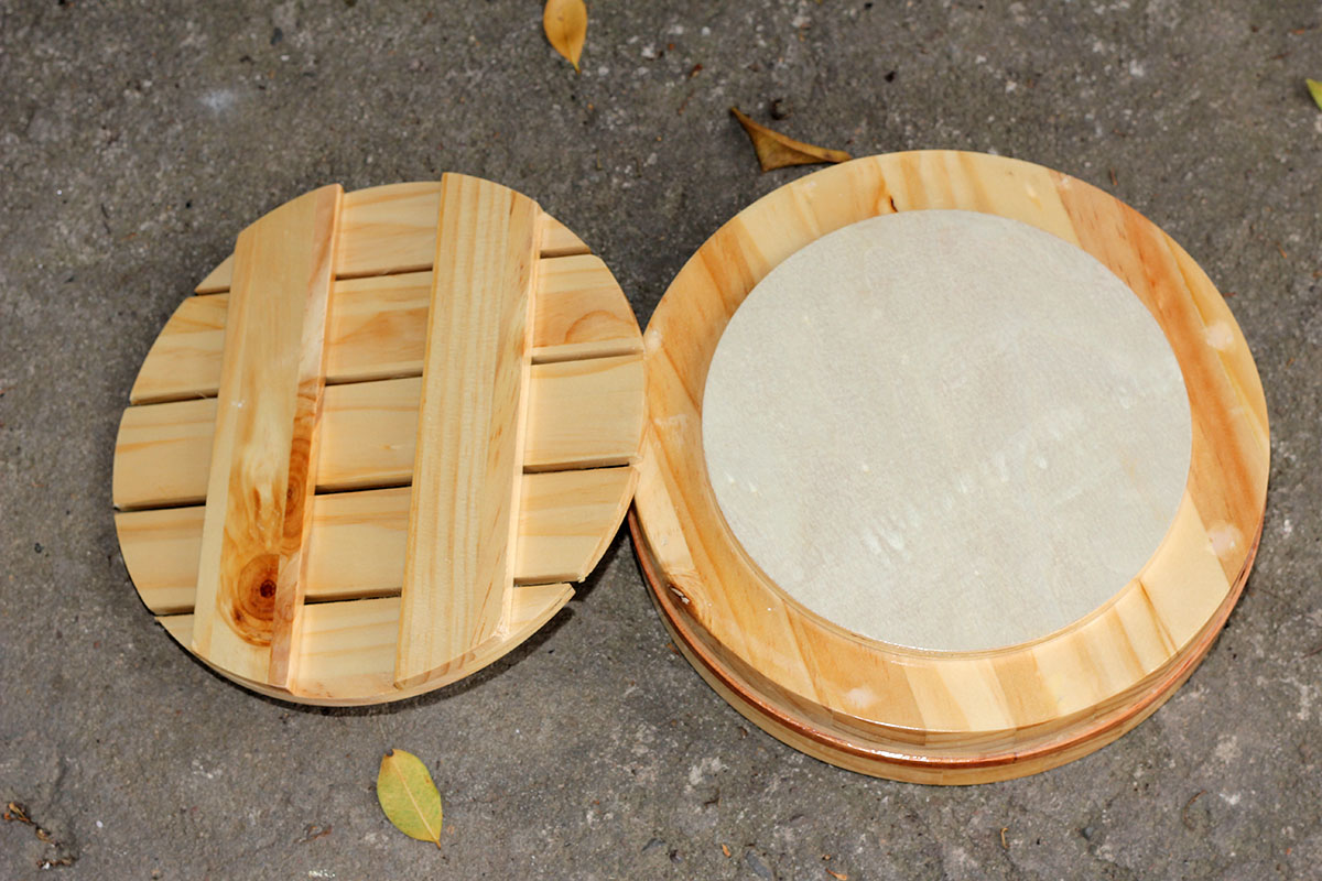 [Sushi Sashimi] Thố tròn gỗ 20cm trang trí decor món ăn
