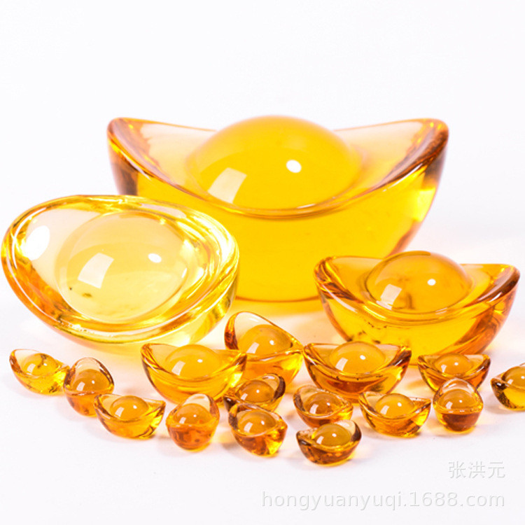 Thỏi vàng Pha Lê Nhiều Size [Chiêu lộc ,Chiêu Tài]2.5cm,3.5cm,5cm