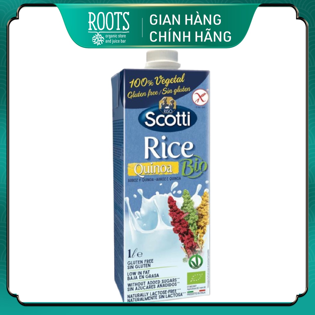 Sữa gạo diêm mạch hữu cơ, bio quinoa rice milk, gluten free