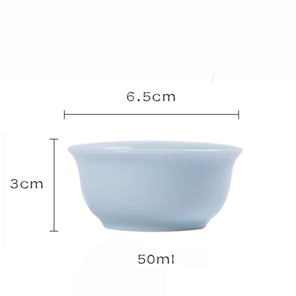 Chén trà gốm sứ cá chép 3d men ngọc