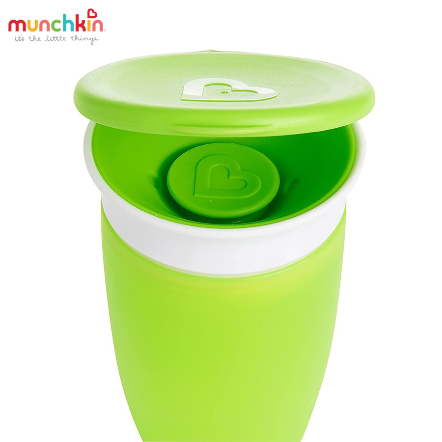 Cốc 360 độ Munchkin chống đổ, có nắp 296ml