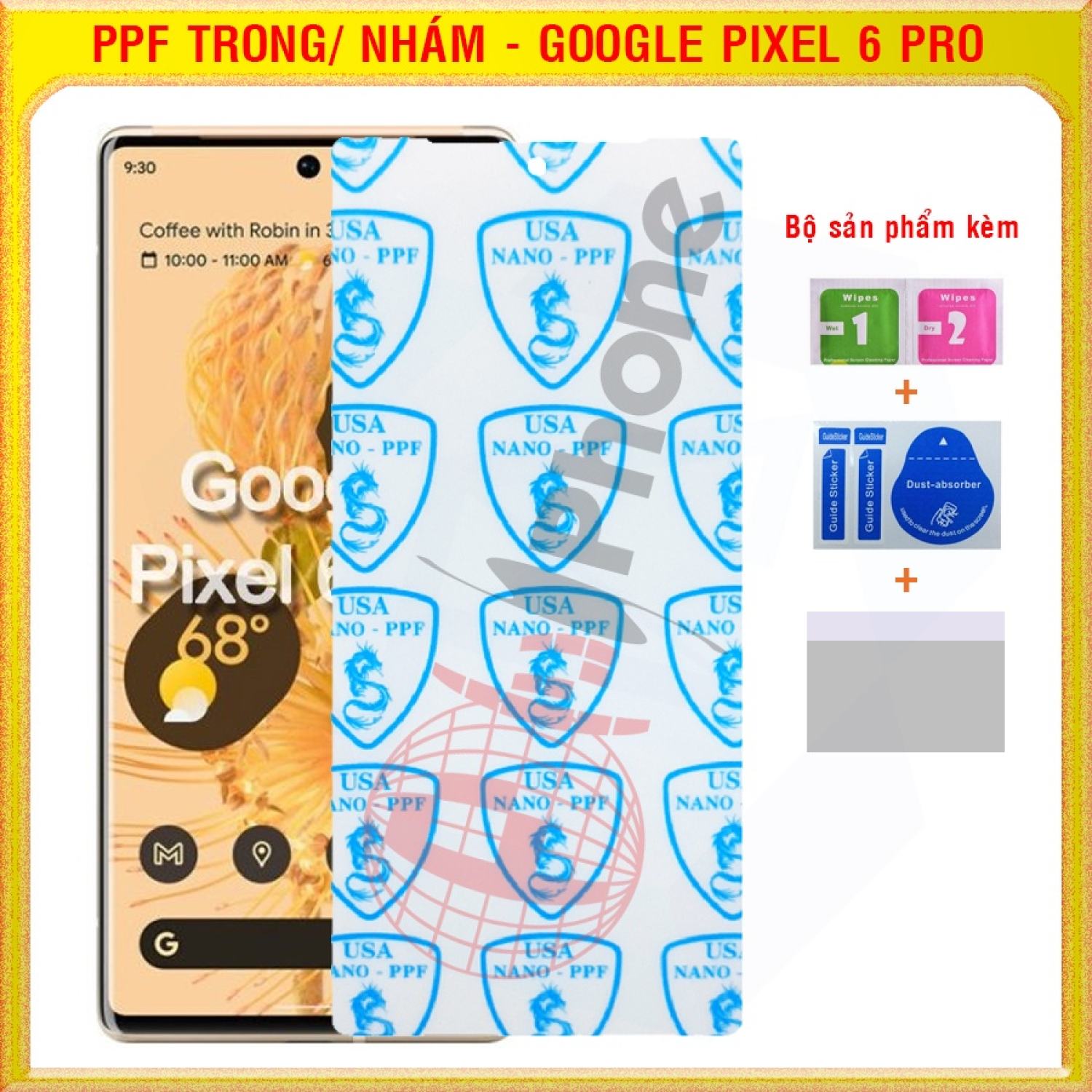 Dán dẻo PPF loại trong và nhám cho Google Pixel 6 Pro