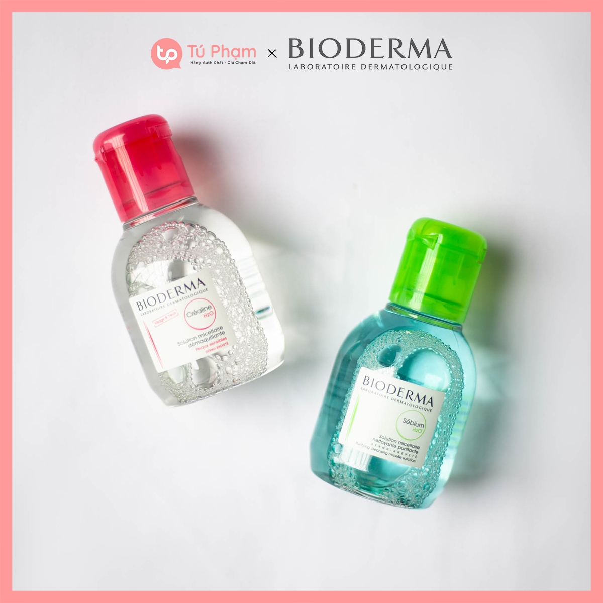 Nước Tẩy Trang Bioderma Crealine H2O Solution Micellaire Hồng