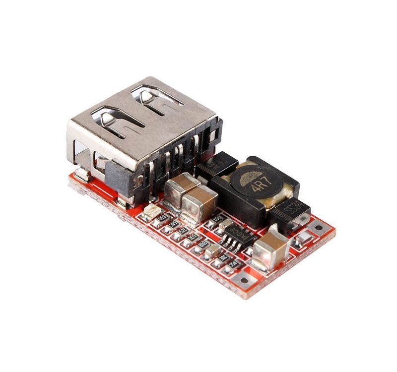 Mạch nguồn ổn áp DC đầu ra 5V 3A USB (Cắm bình ắc quy sạc điện thoại) - Mạch hạ áp, giảm áp