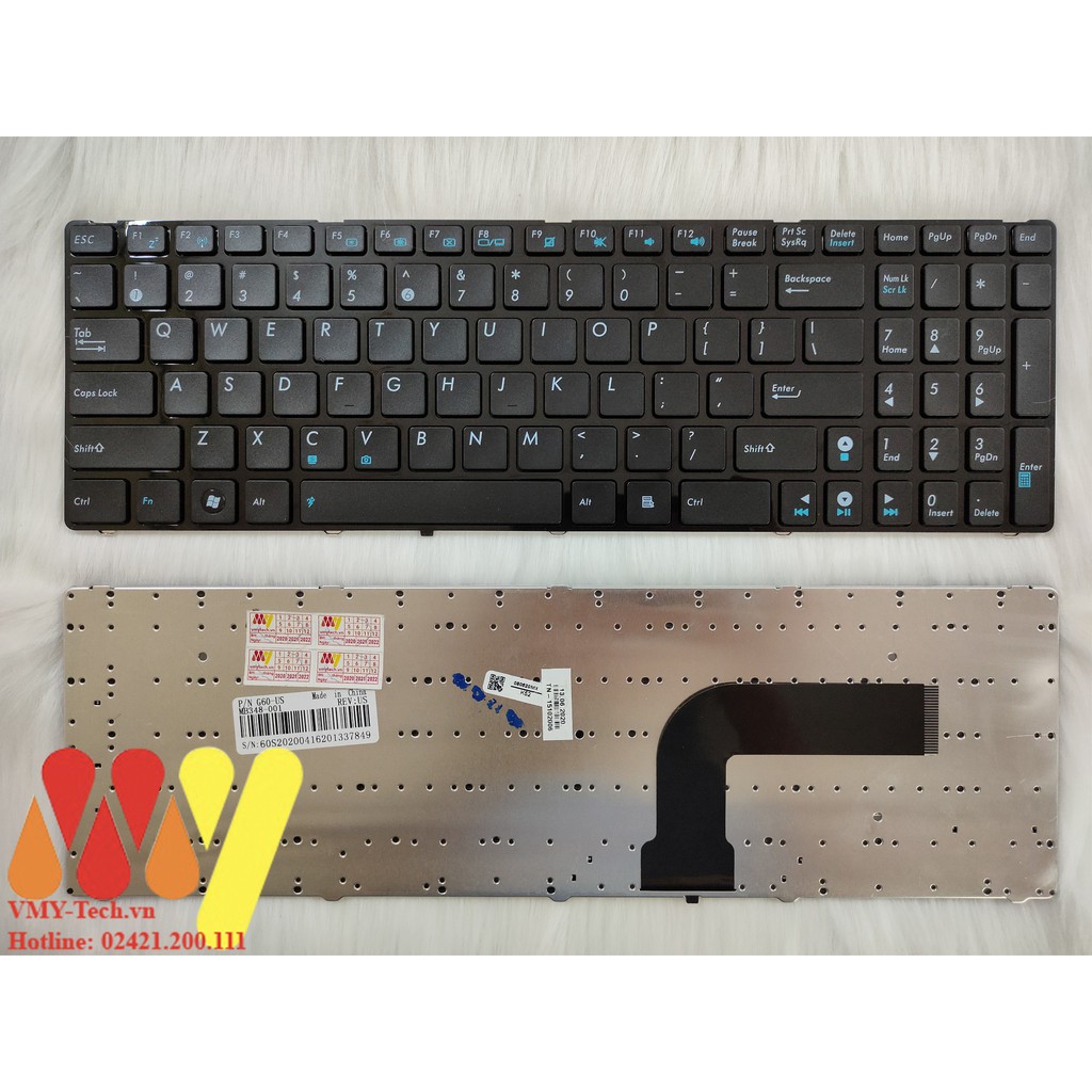 Bàn phím laptop Asus K53E K53S K53SC K53SD K53SJ K53SJ K53SK K53SM K53SV K53U K53Z K53BY NEW