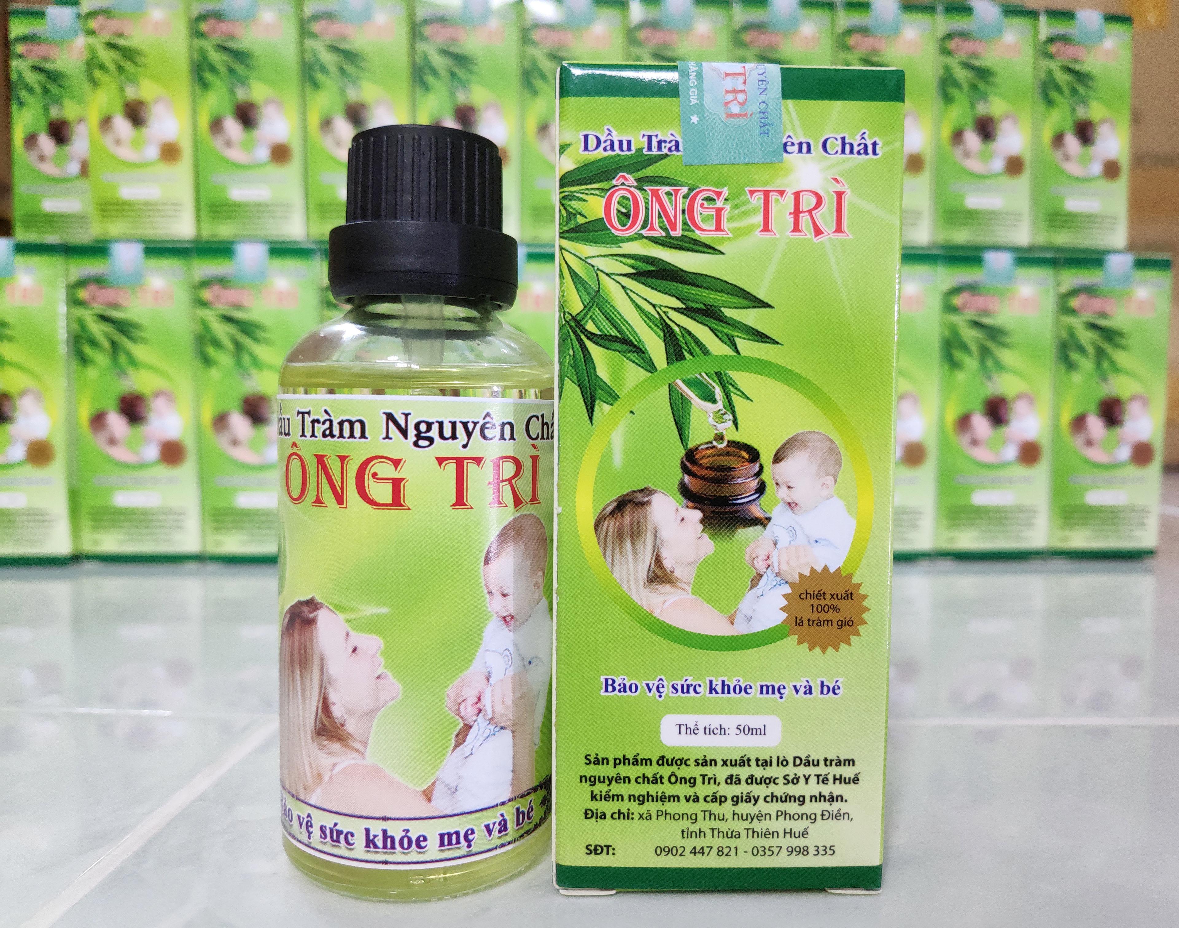 Tinh Dầu Tràm Huế Dầu Tràm nguyên chất Ông Trì chai 50ml