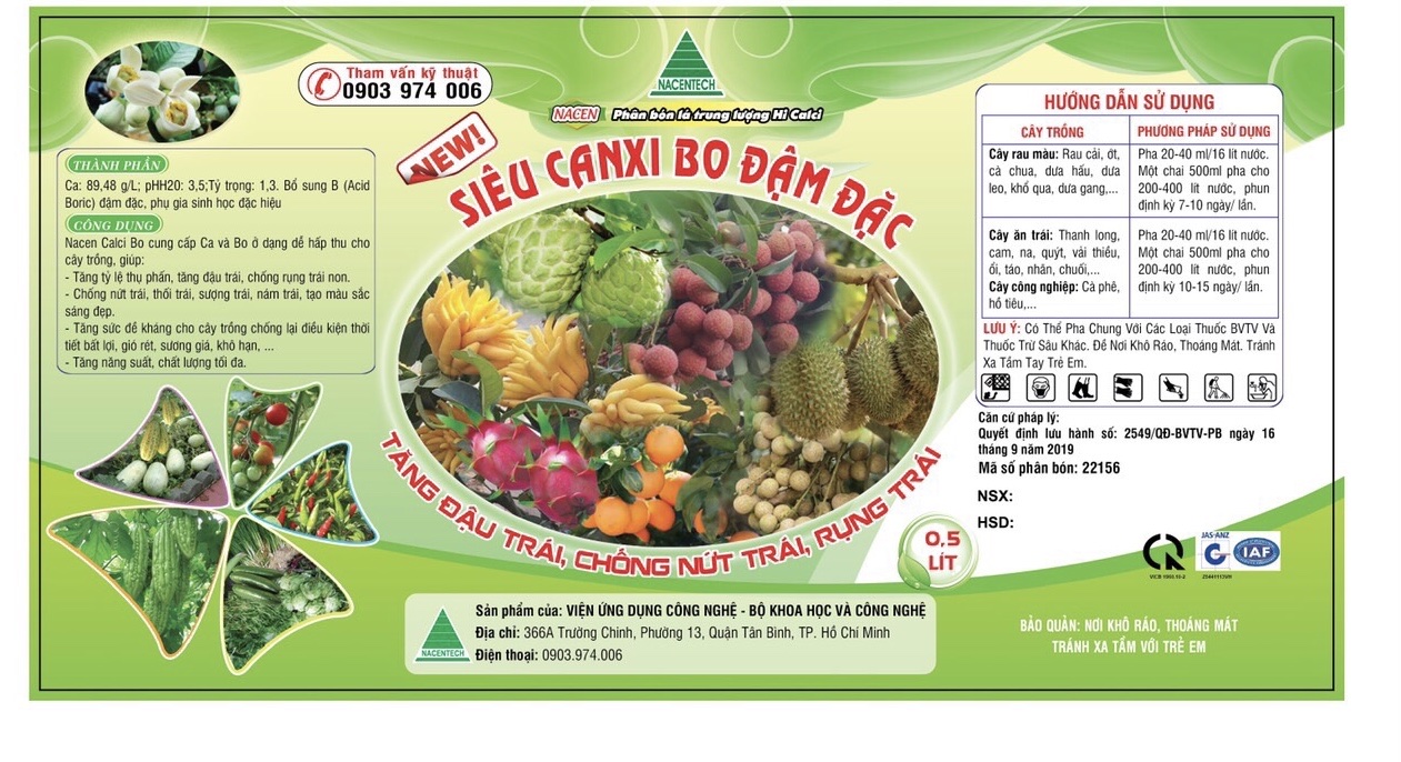 Phân Bón Canxi Bo