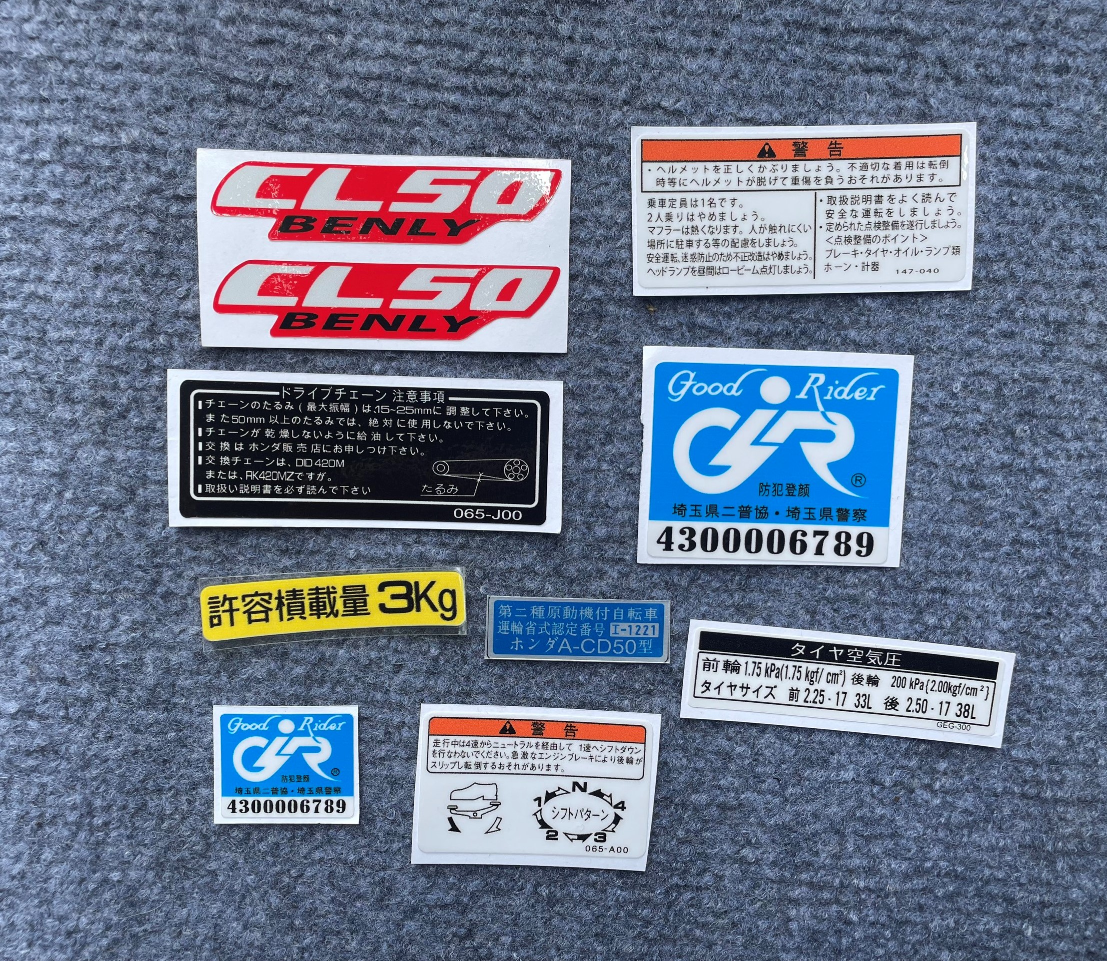 Tem dán full xe cho các dòng xe 67, 68, CD, CL, SS50....