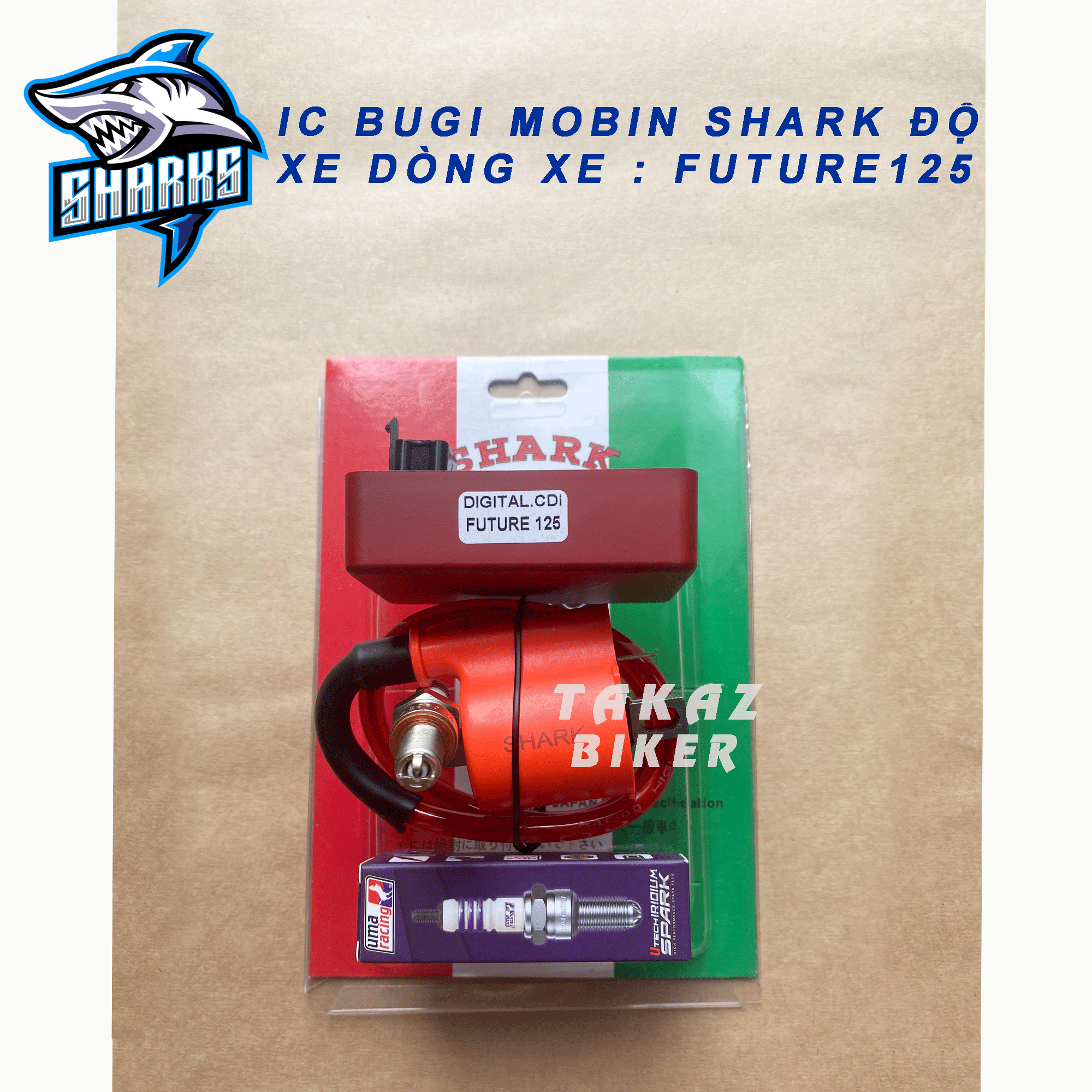 Combo Độ dàn lửa IC Mobin Bugi Uma cho Future 125 Wave Alpha 110 Blade 110 SHARK Malaysia