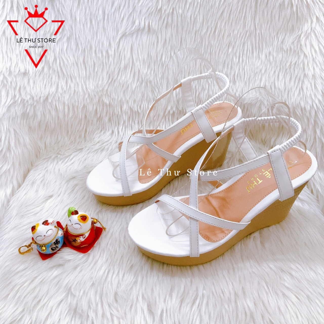 Giày cao gót 9 phân đế xuồng dây chéo quai thun LT (X012)
