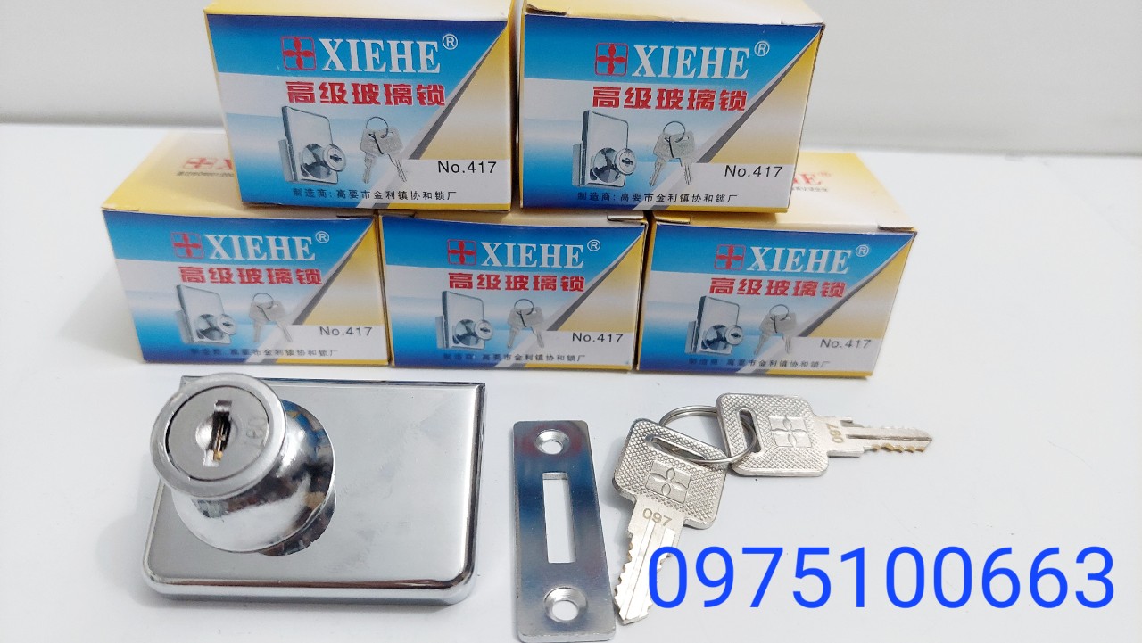 [Giá hủy diệt] [Ảnh thật] Khóa tủ kính 2 cánh XIEHE