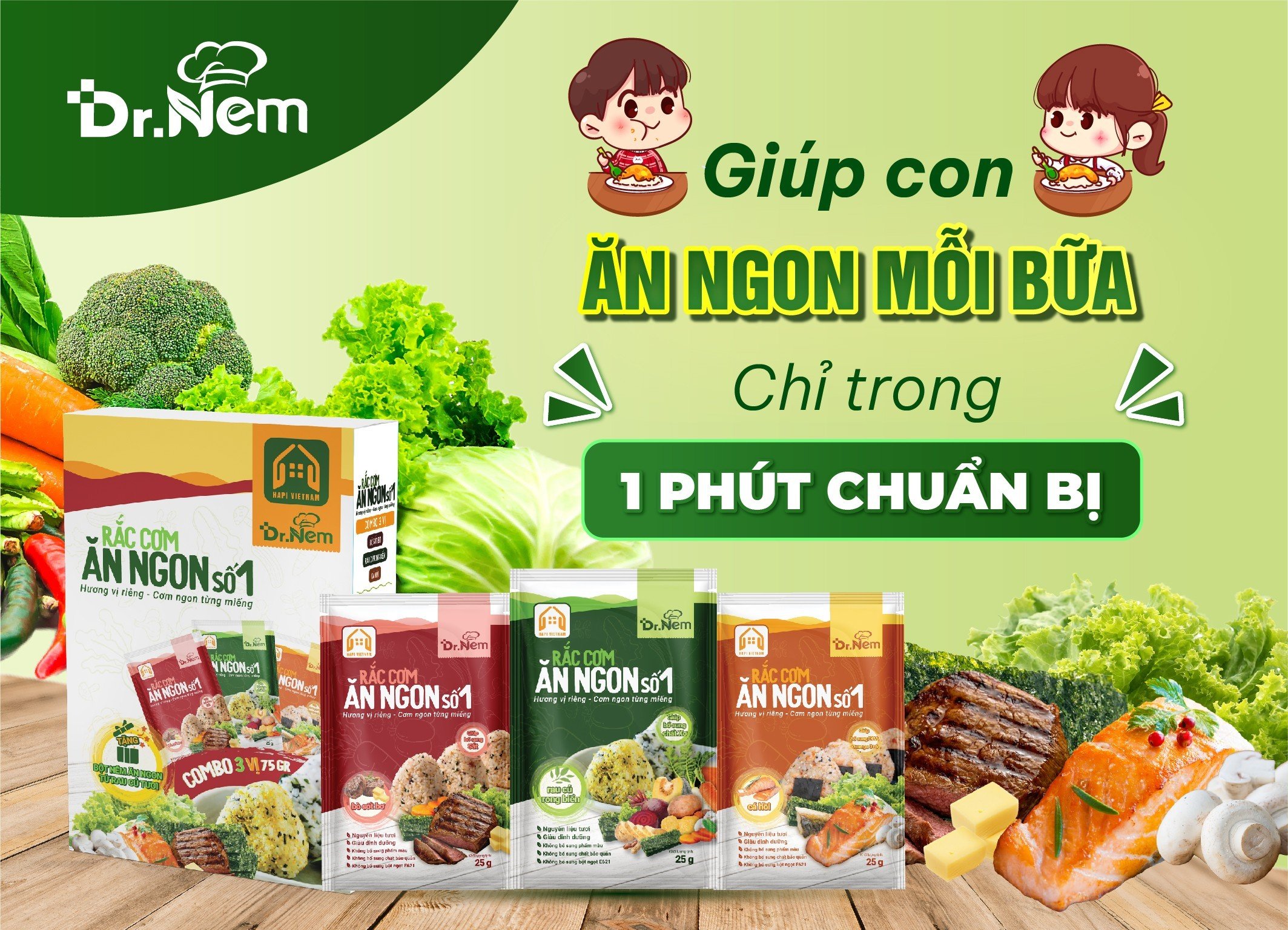 RẮC CƠM ĂN NGON SỐ 1 TỪ NÔNG SẢN VIỆT