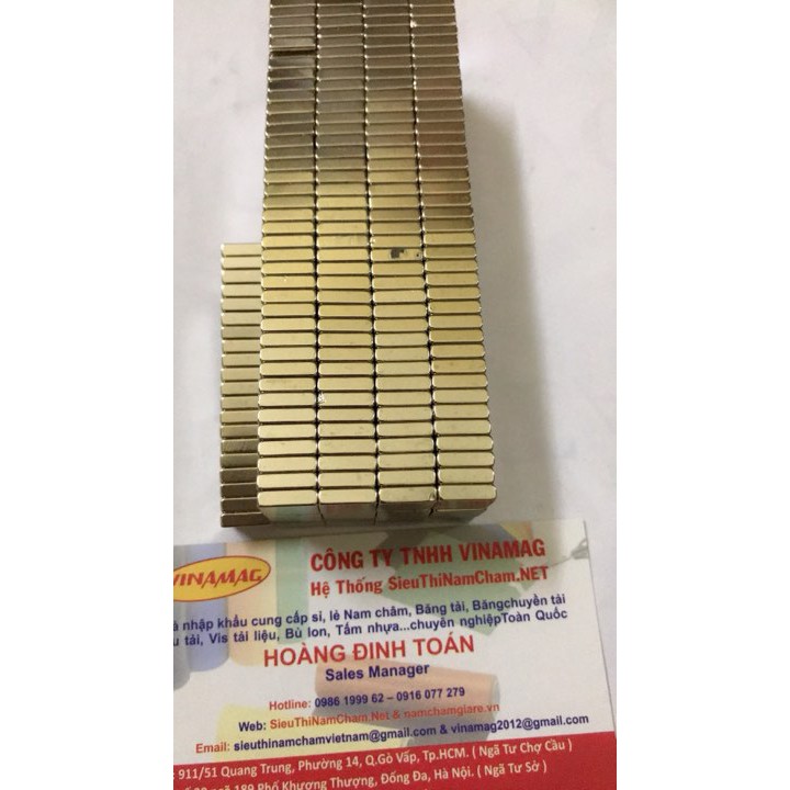 Nam châm vuông 10x10x3mm nam châm đất hiếm