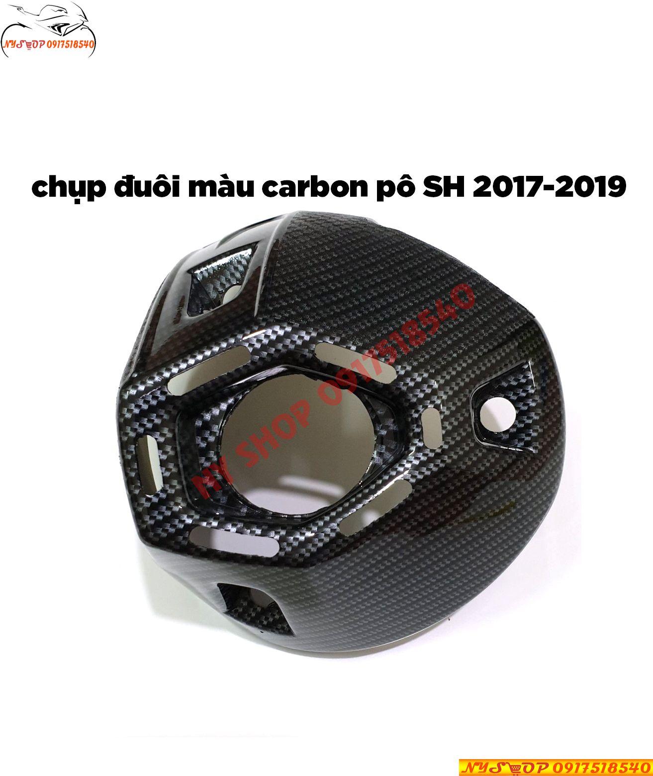 COMBO ỐP PÔ VÀ CHỤP ĐUÔI PÔ SƠN CARBON SH 2017 - 2019