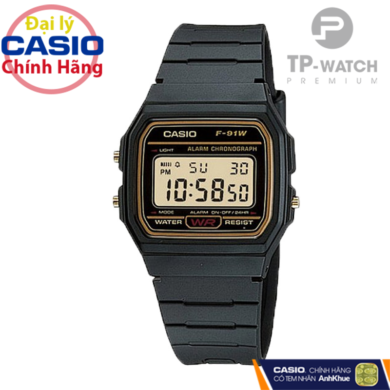 Đồng Hồ Nam Dây Nhựa Casio Standard F-91WG-9 Chính Hãng - F-91WG-9SDF Pin 7 Năm