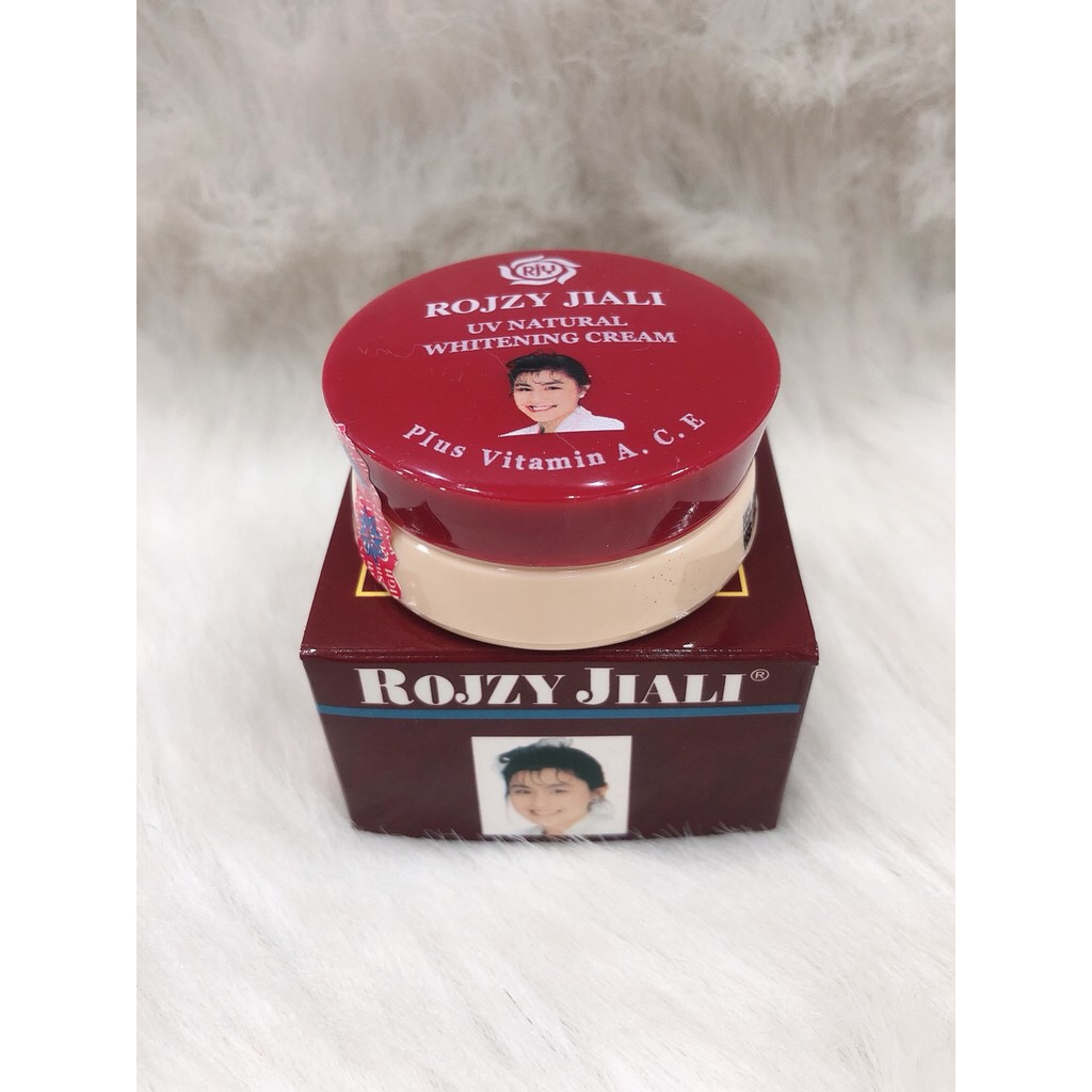 Combo 6 hộp Kem dưỡng trắng da ngăn ngừa nám chống nắng Rojzy Jiali SPF30 3g Nâu