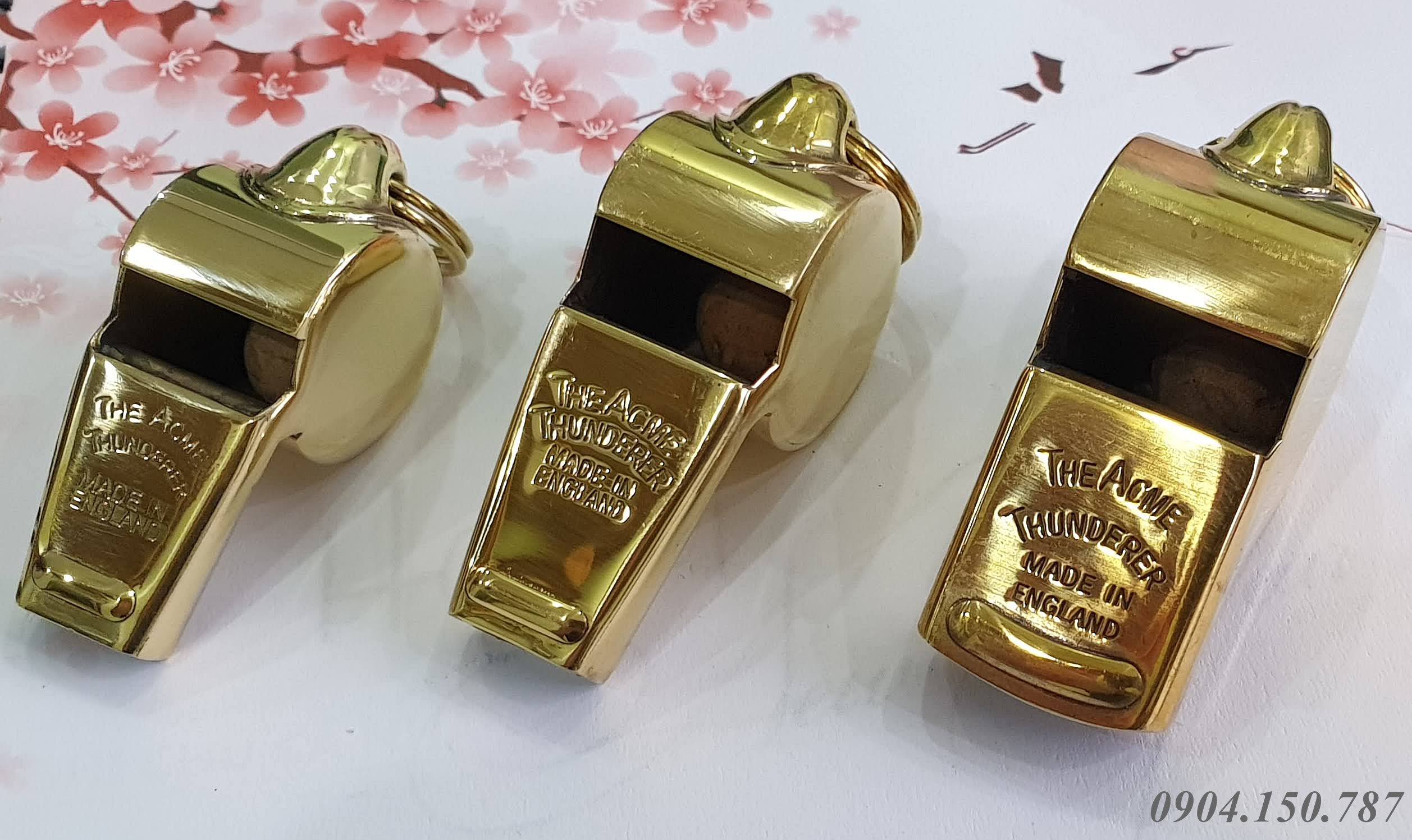 Còi Đồng Acme Thunderer Whistled Polished Brass