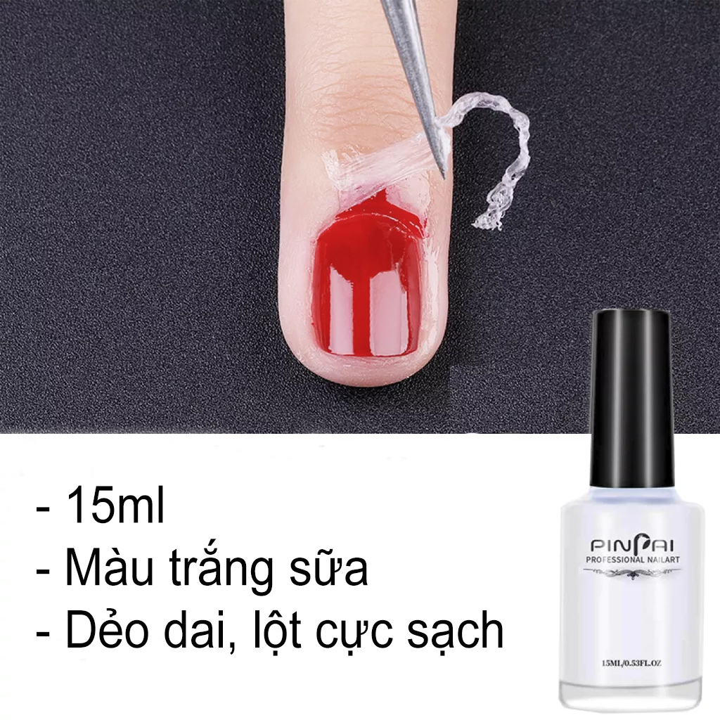 [HCM]Sơn lột Pinpai chống lem viền móng