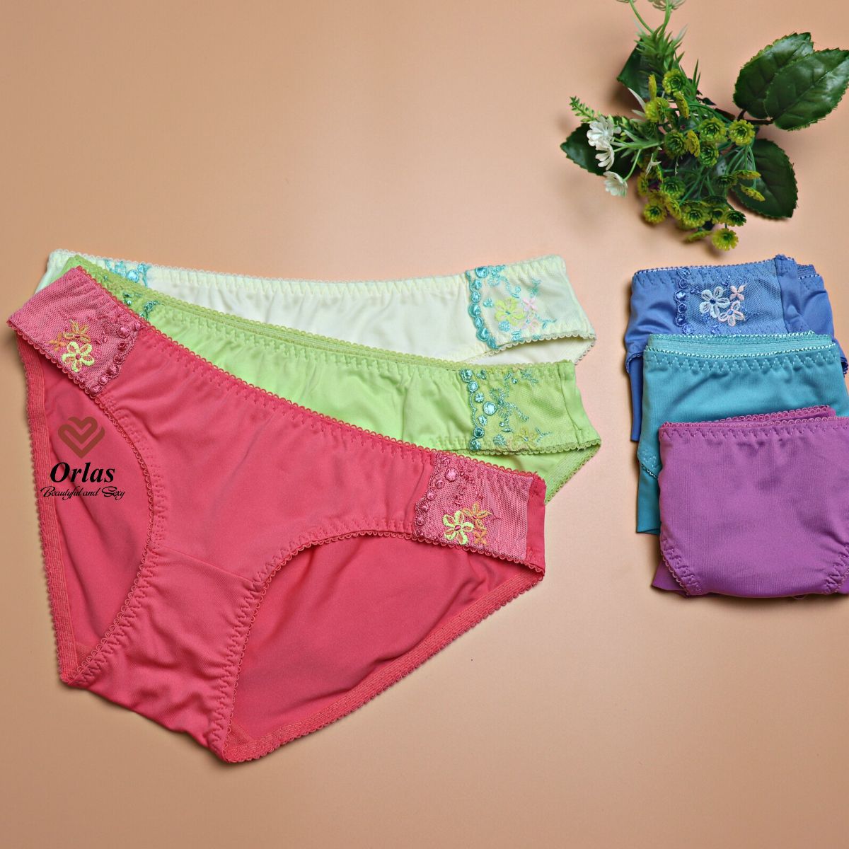 Combo 5 quần lót thun lạnh phối ren MSO03