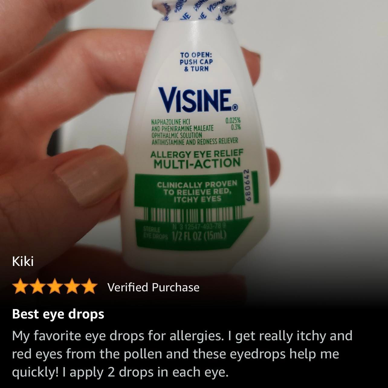 (U.S.A)Nước Nhỏ Mắt Visine Original 15ml