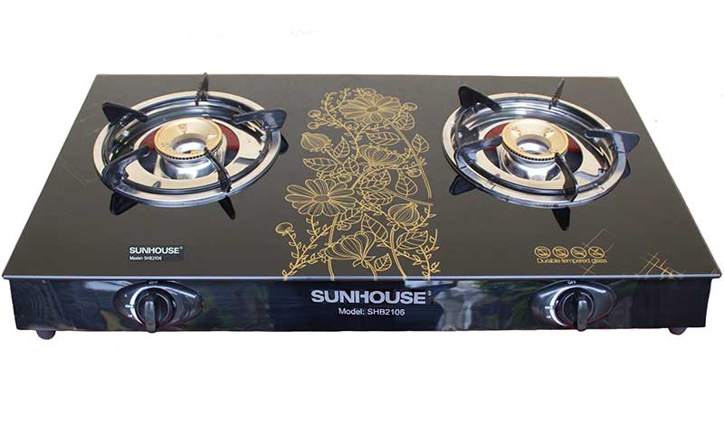 BẾP GA ĐÔI SUNHOUSE (họa tiết giao ngẫu nhiên )