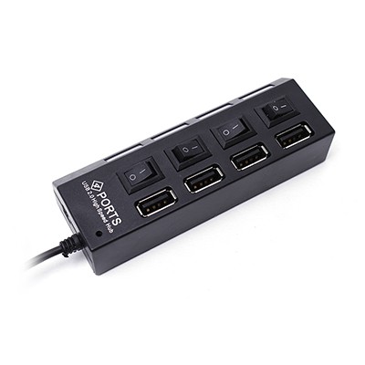 Hub Usb 4 port Có Công Tắc và đèn LED