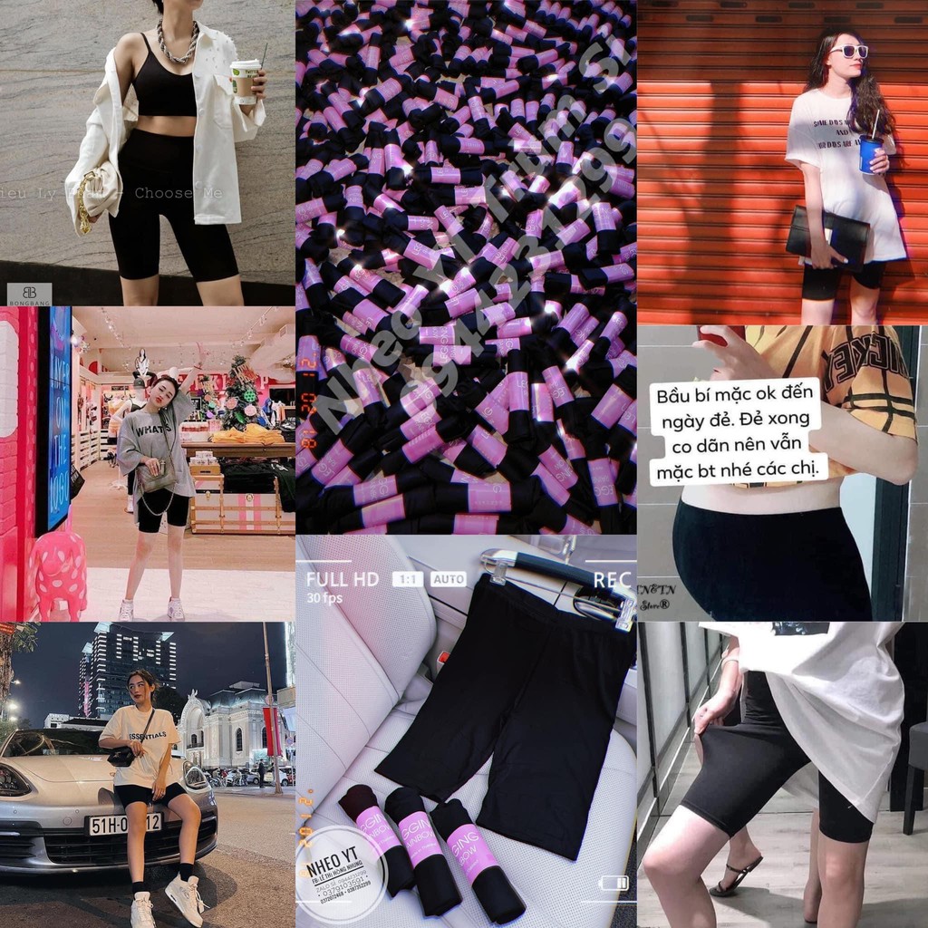 Quần Legging Rainbow Lửng Ngố Quần Legging Nâng Mông