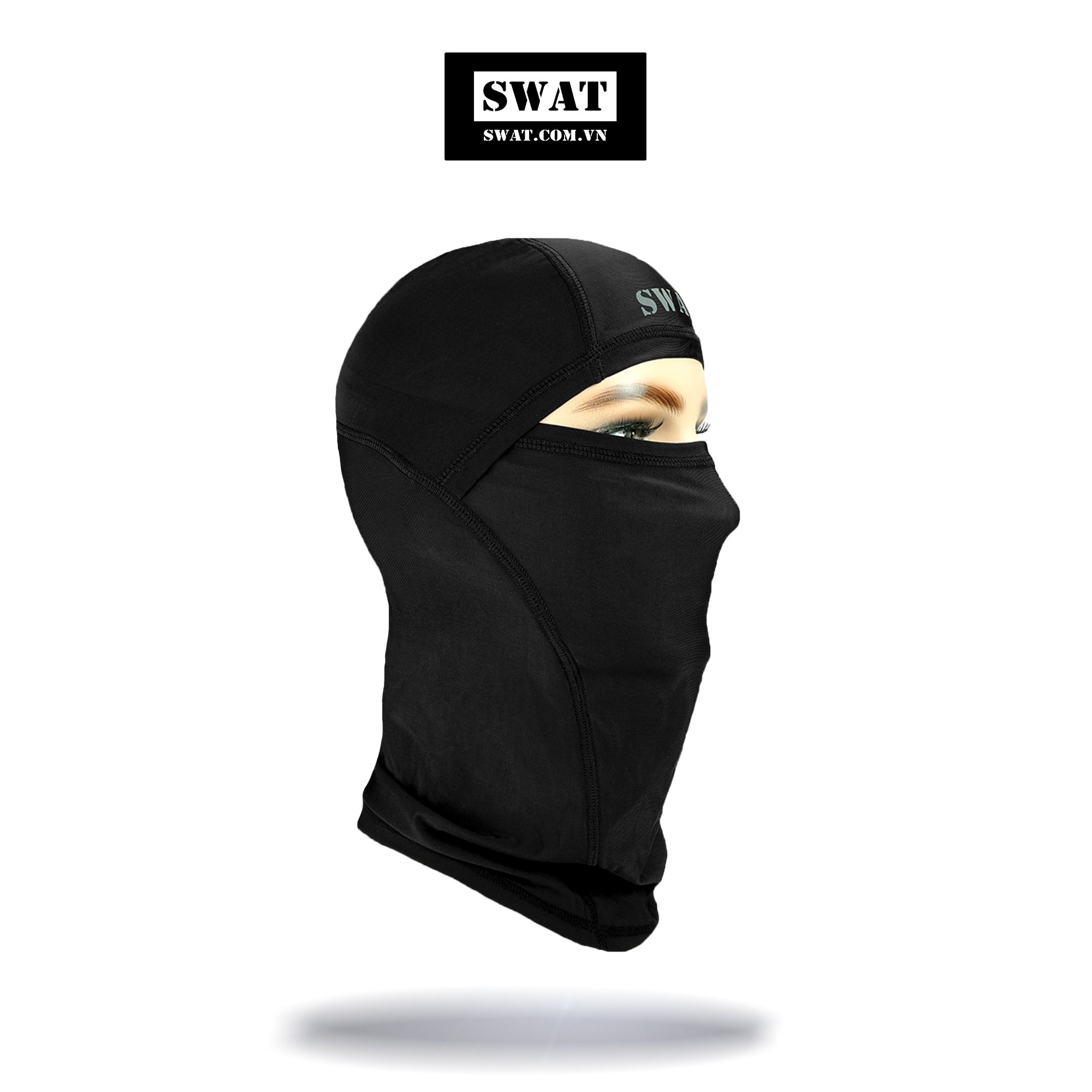 Khăn Trùm Đầu Ninja SWAT 3IN1 ĐEN siêu co dãn