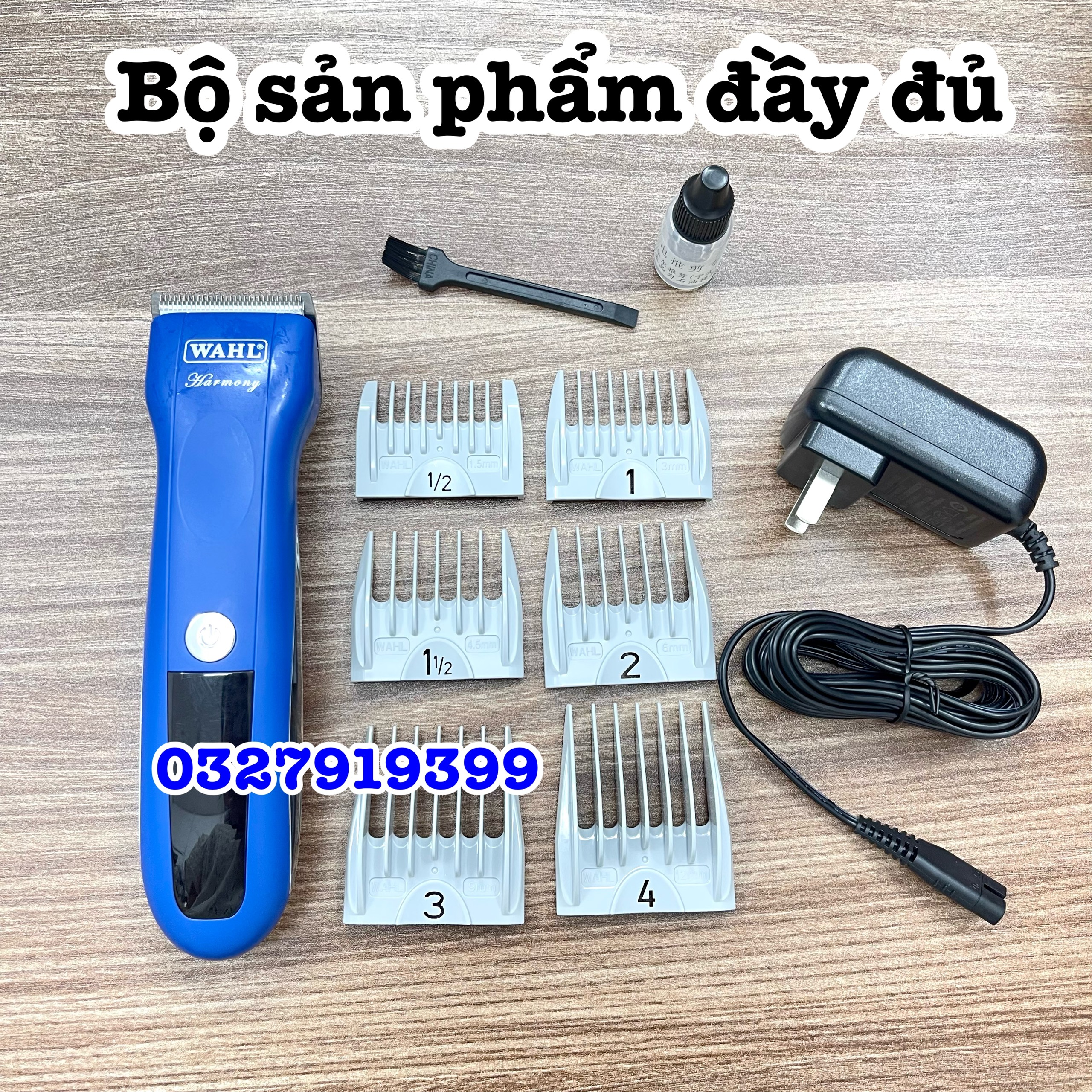 WAHL Tông Đơ Cắt Tóc Cao Cấp WAHL 2235 Màn Hình LCD Pin Lithium Năng Lượng Cao Lưỡi Thép Sắc Bén Thời Gian Sử Dụng 3.5 Giờ
