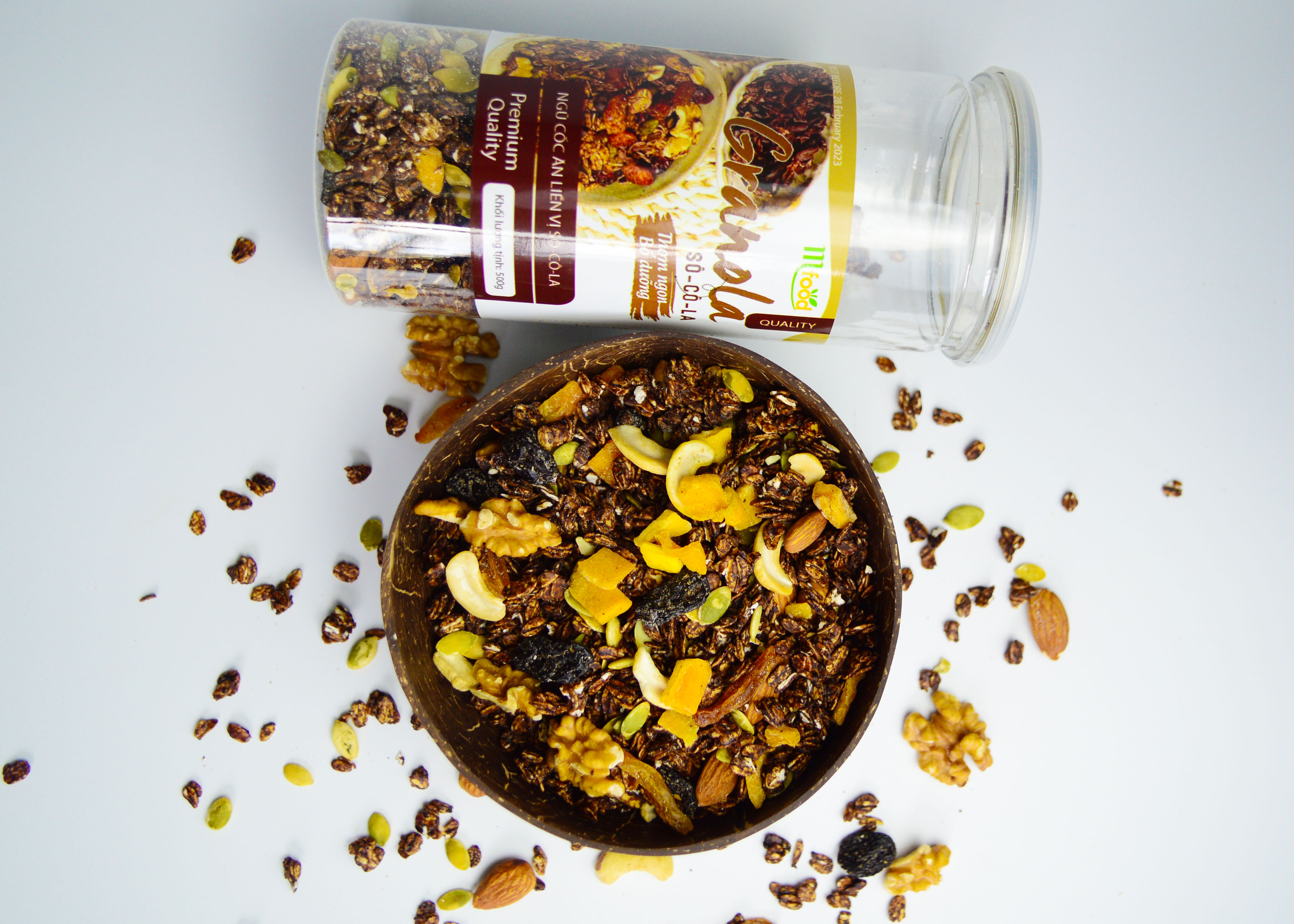 Granola Socola siêu Hạt 500gr, Ngũ cốc giảm cân