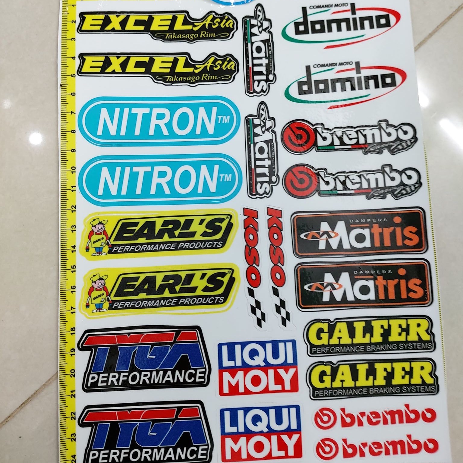 Set tem logo sticker excel nitronmatris