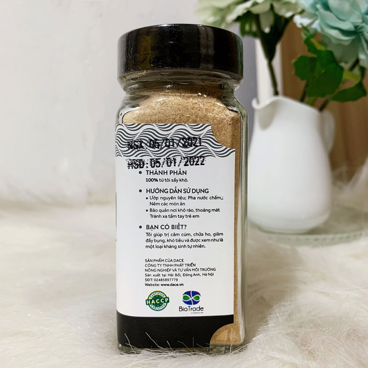 Bột tỏi hữu cơ Dace 65g