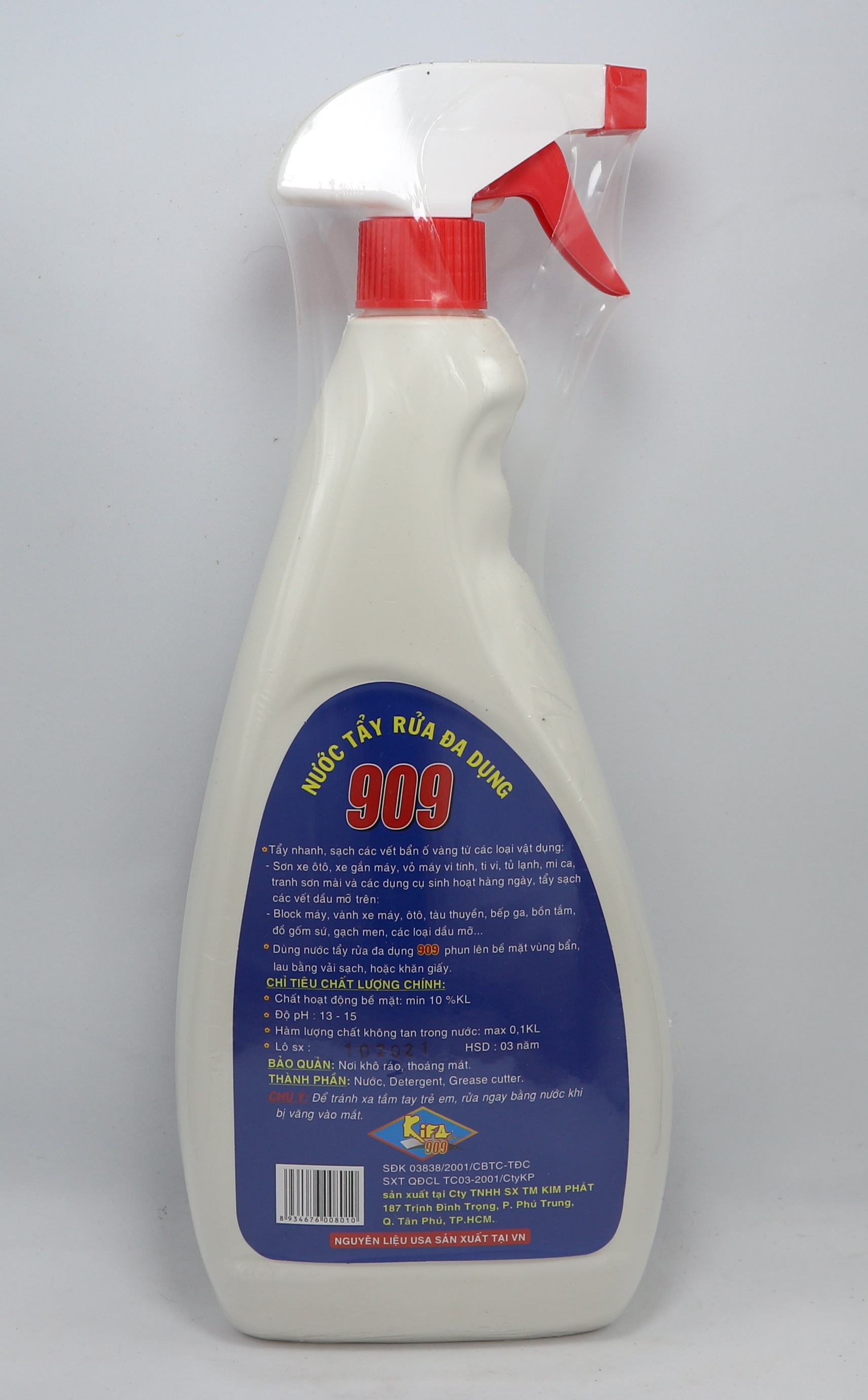 Nước tẩy đa dụng 909 làm sạch mọi chất bẩn
