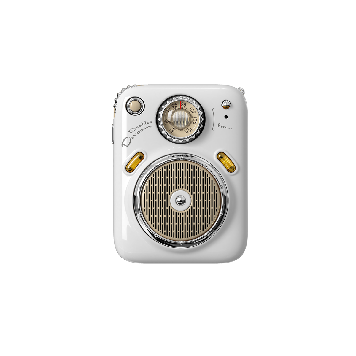 Loa Bluetooth Divoom - Beetles FM - Thiết kế siêu nhỏ, cổ điển, Tích hợp FM  radio và thẻ nhớ TF card - Dâu Đen Store 